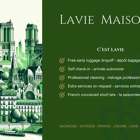 Appartement Lavie Maison - Comfortable Near The Marais